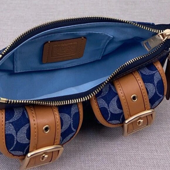NEW Coach Ashton Baguette Bag In Signature Denim CY700 Limited - Picture 8 of 8